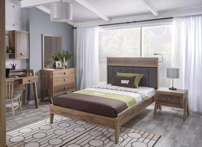 Childrens room Complete bed frame children's furniture bed wood Brau set 4 pieces